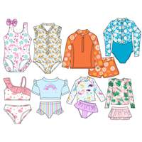 Vêtements d'été pour filles, maillots de bain design à la mode, vêtements de plage pour filles