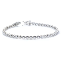 Bracelets de tennis Moissanite en argent sterling 925 2/3/4/5/6/8mm carré rond pour cadeau
