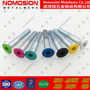 Pernos de Cabeza Plana Nomosion M5x28mm de Acero Zincado Clase 8.8 para Herrajes de Skateboard - Product Image 2