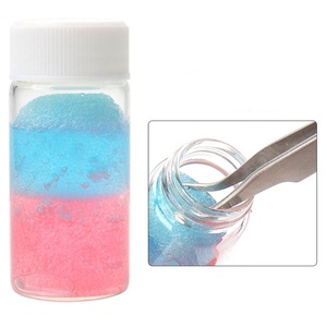 Dissolvant de colle pour extensions de cils sans alcool 30 ml, nettoyant doux pour adhésif avec éponge et pince à épiler - Product Image 1