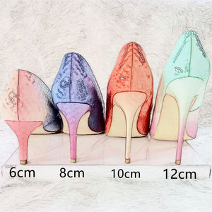Chaussures à talons hauts personnalisables pour femmes, 12cm, 10cm, 8cm, 6cm, colorées pastel, style stiletto, luxe, directement de l'usine - Product Image 1