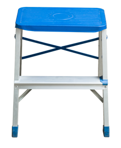 Tây Ban Nha Hot Bán Nhôm 2/3 Rộng Bước Gấp Thang Thấp Nhôm Phân Gấp Nhôm Ghế Rộng Bàn Đạp Thang Có Thể Gập Lại Thang Nền Tảng - Product Image 3