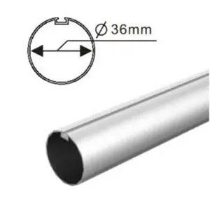 Roller Blind Tubes High Quality Curtain Accessories Aluminum Tube 36 Mm Roller Blind Aluminum Track Blinds Shades