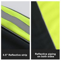 Polo de travail de sécurité réfléchissant à manches longues, col boutonné, en tissu respirant, color-block, prix bas, vente en gros, faible MOQ