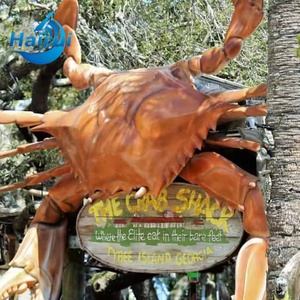 Fabricant de sculptures en fibre de verre sur mesure, décoration de restaurant, sculpture géante de <span class=keywords><strong>crabe</strong></span> en fibre de verre, centre commercial, parc aquatique - Product Image 3