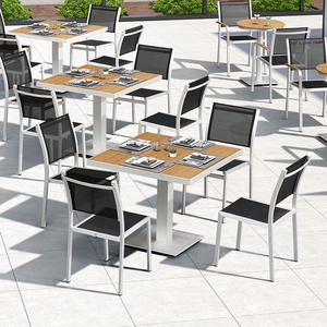 Coets chải nhôm sân thượng nhà hàng đặt bàn ghế ngoài trời cho sân vườn - Product Image 5