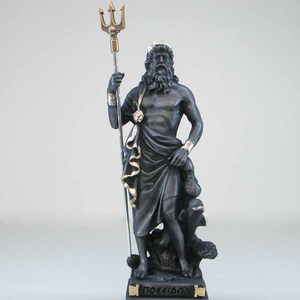 Nghệ thuật đồng tùy chỉnh tượng Hy Lạp cổ đại <span class=keywords><strong>Neptune</strong></span> với cá heo điêu khắc - Product Image 2