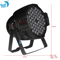 Gran oferta, luz LED de efecto de escenario con cabezal móvil 3 en 1 de alta calidad, 54 Uds., luz LED Par para barra de gimnasio, KTV, luz de tinte DMX A LA Shows-200w