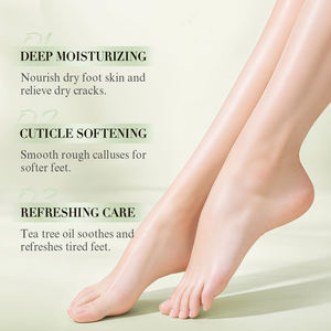 Crema para Pies con Aceite de Árbol de Té de Marca Privada OEM/ODM |   Crema Hidratante de Aloe Vera para Talones Agrietados |   Cuidado Natural de los Pies al por Mayor - Product Image 4