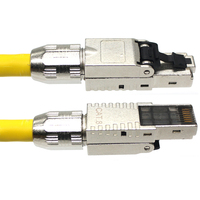 CAT 7 câble jack trapézoïdal connecteur RJ45 Cat7 Cat8 Connecteur toolless connecteur cat8 câble