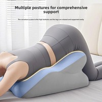 Oreiller ergonomique multifonctionnel en mousse à mémoire de forme en U, idéal pour dormir, consulter son téléphone et lire - 53x37x24cm