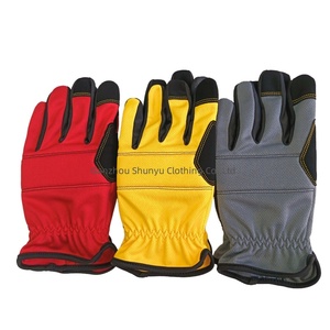 Gants de travail pour hommes Shunyu, en polyester/cuir synthétique, compatibles écrans tactiles, flexibles et durables pour la construction, la mécanique et l'entrepôt - Product Image 6