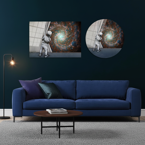 Lienzo Impreso: Aventura Cósmica - Arte Vibrante de la Galaxia, ARTE EN VIDRIO TEMPLADO - Product Image 3