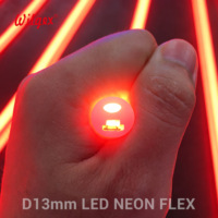 Cordon néon LED brillant D13mm, 320 °   Angle de faisceau, sortie uniforme sans points, économe en énergie, remplacement idéal