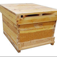 Neuer 10-Waben-Automatik-Honigfluss-Bienenstock aus wachsbeschichtetem Zedernholz mit einlagigem Werkzeug