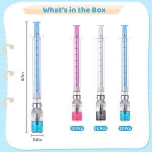 Stylo Gel Créatif et Amusant en Forme de Seringue, Nouveau Stylo Gel Anti-Stress Idéal pour les Infirmières, les Médecins et les Étudiants, Pratique et Fluide - Product Image 4