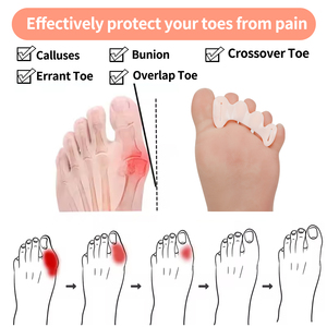 Miếng dán chỉnh hình ngón chân cái bằng gel silicon S-King EVA, dụng cụ chỉnh hình ngón chân, dụng cụ tách ngón chân - Product Image 5