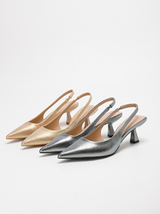 8373-1 Chaussures d'Été Tendance à Talons Hauts, Escarpins Bout Pointu Talon Chaton <span class=keywords><strong>Femme</strong></span>, Slingback à Talons Hauts pour Dame - Product Image 3