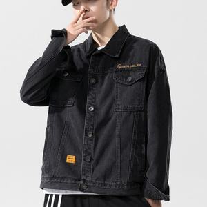 Wholesale High Quality Winter <b>Men's</b> Jeans <b>Jackets</b> Multi-Pocket Stylish Letter Quick Dry Breathable Custom Logo Design Buttons - Product Image 5