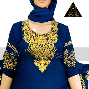 African Dresses for Women With Headscarf Ankara Outfits Evening Gown Muslim Fashion <b>Kaftan</b> Abaya Robe - Product Image 4