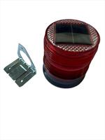 Feu de signalisation solaire LED Aufiner, étanche, clignotant d'urgence, sécurité, travaux routiers, feu de circulation, couleur rouge