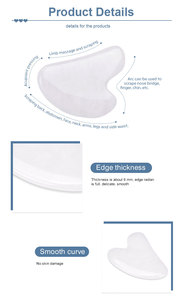 Natural <strong>Jade</strong> <strong>Stone</strong> Guasha Massage Tools Custom logo Wholesale <strong>White</strong> <strong>Jade</strong> Gua Sha <strong>Stone</strong> - Product Image 3