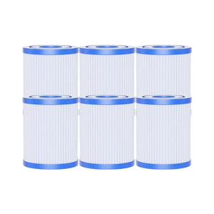 Filtre manuel pour <span class=keywords><strong>piscine</strong></span> <span class=keywords><strong>hors</strong></span> <span class=keywords><strong>sol</strong></span> Bestway, type I, 3,5" x 3,1", 330 gallons, type de cartouche I, lot de 2, usage domestique, type I, 58093/58511/58381 - Product Image 1