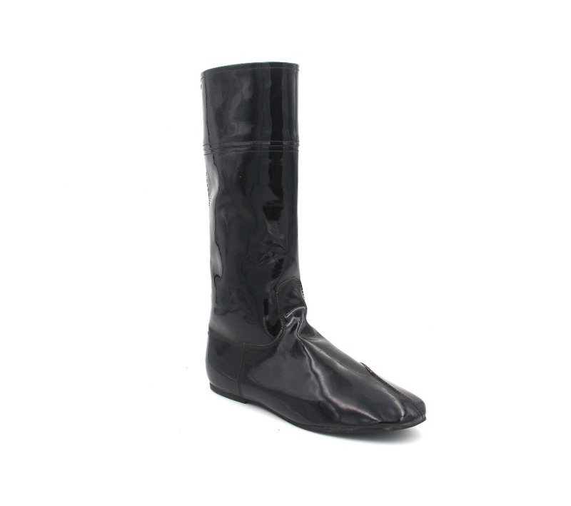 Premium Patent Leather Racing Boots Lightweight
