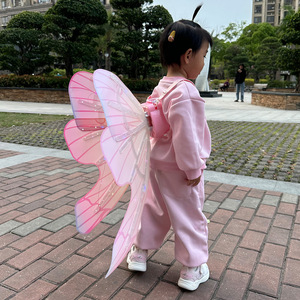 Light Up <b>Butterfly</b> <b>Wings</b> <b>For</b> <b>Kids</b> Colorful Led <b>Wings</b> Toy Outdoor Play Unisex Plastic 5 To 7 Years - Product Image 2