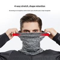 Masque de ski et cache-cou Ricky pour l'automne et l'hiver, en spandex doux et épaissi, avec protection des oreilles et bandeau élastique, idéal pour les sports de plein air sur le lac et pour garder au chaud