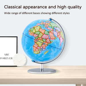 Globe terrestre de 9 pouces avec support, globes éducatifs éclairés avec carte imprimée en haute définition pour l'apprentissage en classe des enfants, lampe globe LED - Product Image 3