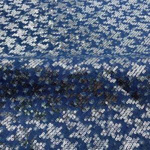 ビーズ刺繍デニムビーズスパンコール反射デニム生地カラーラウンドピースデニムジャケット在庫あり - Product Image 5