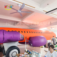 Modèle d'avion gonflable sur mesure d'événement extérieur pour annoncer le grand avion gonflable d'avion