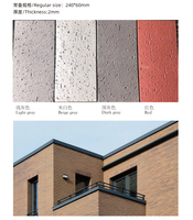 Série de carreaux de pierre écologiques flexibles, effet brique fendue, 3D, ultra-minces, en céramique souple, modernes, pour murs extérieurs et intérieurs, pour hôtels et villas