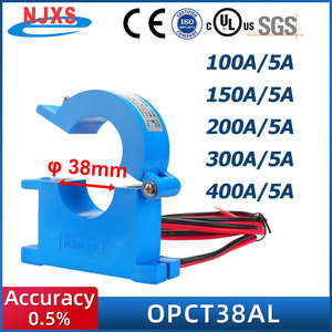 NJXSE OPCT38DGL rachado o transformador atual do núcleo 100-250A/5A 300/5A 400/5A braçadeira CT medidor frequência 60Hz - Product Image 2