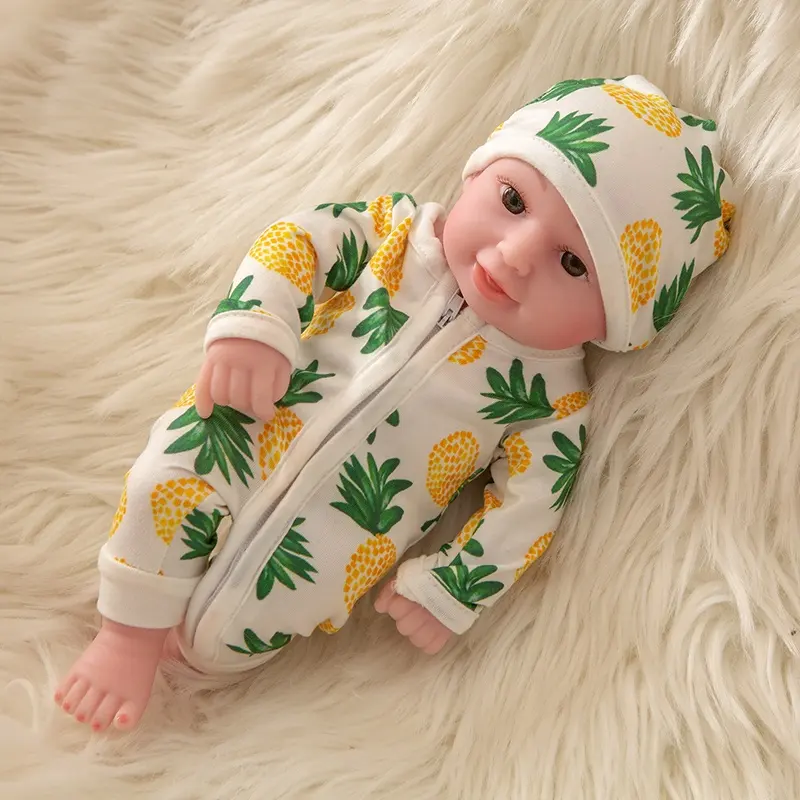 New Clothes Design Reborn Baby Dolls 10 Inches Cute Realistic Soft Silicone Dolls New Born Baby Dolls