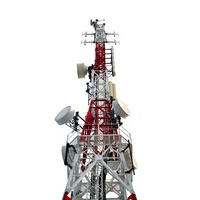 Tour en treillis d'acier angulaire à 4 poteaux Q355B de 50m, 80m, 100m pour support de station 5G BTS multi-utilisateurs à usage intensif