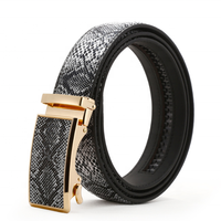 Ceinture décontractée haut de gamme pour homme, production sur mesure, en cuir de vache véritable, boucle automatique en alliage, style tendance, largeur 3,6 cm, durable