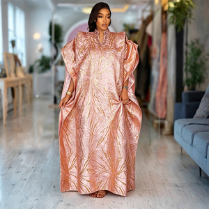 H&D S10769 Vêtement <span class=keywords><strong>Boubou</strong></span> <span class=keywords><strong>Africain</strong></span> Imprimé de Haute Qualité Grande Taille en Polyester à Manches Courtes pour l'Été - Product Image 2