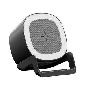 Wholesale Bedroom LED 3 in 1 Wireless <b>Charger</b> With Speaker Lamp Phone Mini Wireless Phone Holder <b>Charger</b> - Product Image 4