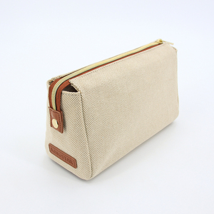 Sac <span class=keywords><strong>de</strong></span> maquillage en lin personnalisé, grande capacité, imperméable, sac <span class=keywords><strong>de</strong></span> rangement portable pour articles <span class=keywords><strong>de</strong></span> <span class=keywords><strong>toilette</strong></span> - Product Image 4