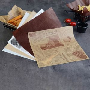 Wood Pulp Four-Color Printing 100% Food Grade Double Side Custom Logo <b>Greaseproof</b> <b>Paper</b> - Product Image 4