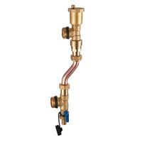 Valve de dérivation automatique de pression, contrôle de débit d'eau de vidange automatique, en laiton, 1 pouce