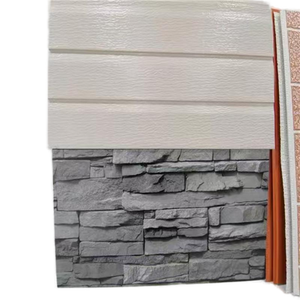 Meilleures ventes : Panneaux de bardage mural extérieur en métal sculpté au design moderne, panneaux sandwich isolants pour revêtement mural - Product Image 1