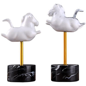 Offre Spéciale : Ornement en Résine <span class=keywords><strong>Cheval</strong></span> Yunteng Style Chinois pour Salon, Entrée, Chambre – Artisanat en Résine pour Décoration Intérieure - Product Image 5