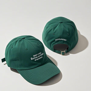 Gorra de béisbol negra deportiva personalizada con hebilla ajustable Sombrero deportivo de tela común para hombre para correr Diseño de 5 paneles - Product Image 2