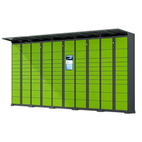 Casier à colis extérieur assemblé, intelligent, durable, résistant à la rouille, robuste, avec serrure électronique, système de stockage sécurisé pour la livraison