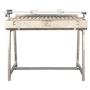 Deluxe Modern Foukou Cyprus Whole Acero inoxidable Spit Rotisserie BBQ Grill Asador con motores - Product Image 2