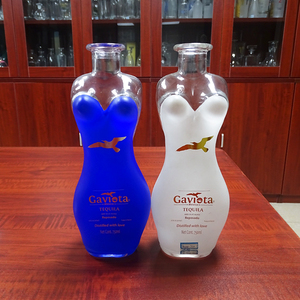 Botella de cristal antigua con forma de <span class=keywords><strong>tequila</strong></span>, sexy, 75cl, México, con logo - Product Image 4