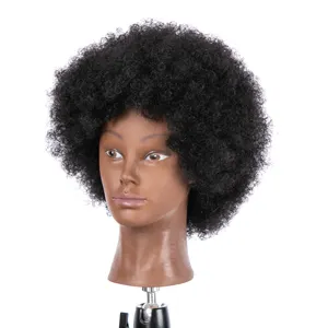 Cosmetologia Reale Dei Capelli Umani Salon Practice Parrucchiere Formazione Testa del Mannequin Dummy Doll Mannequin Testa